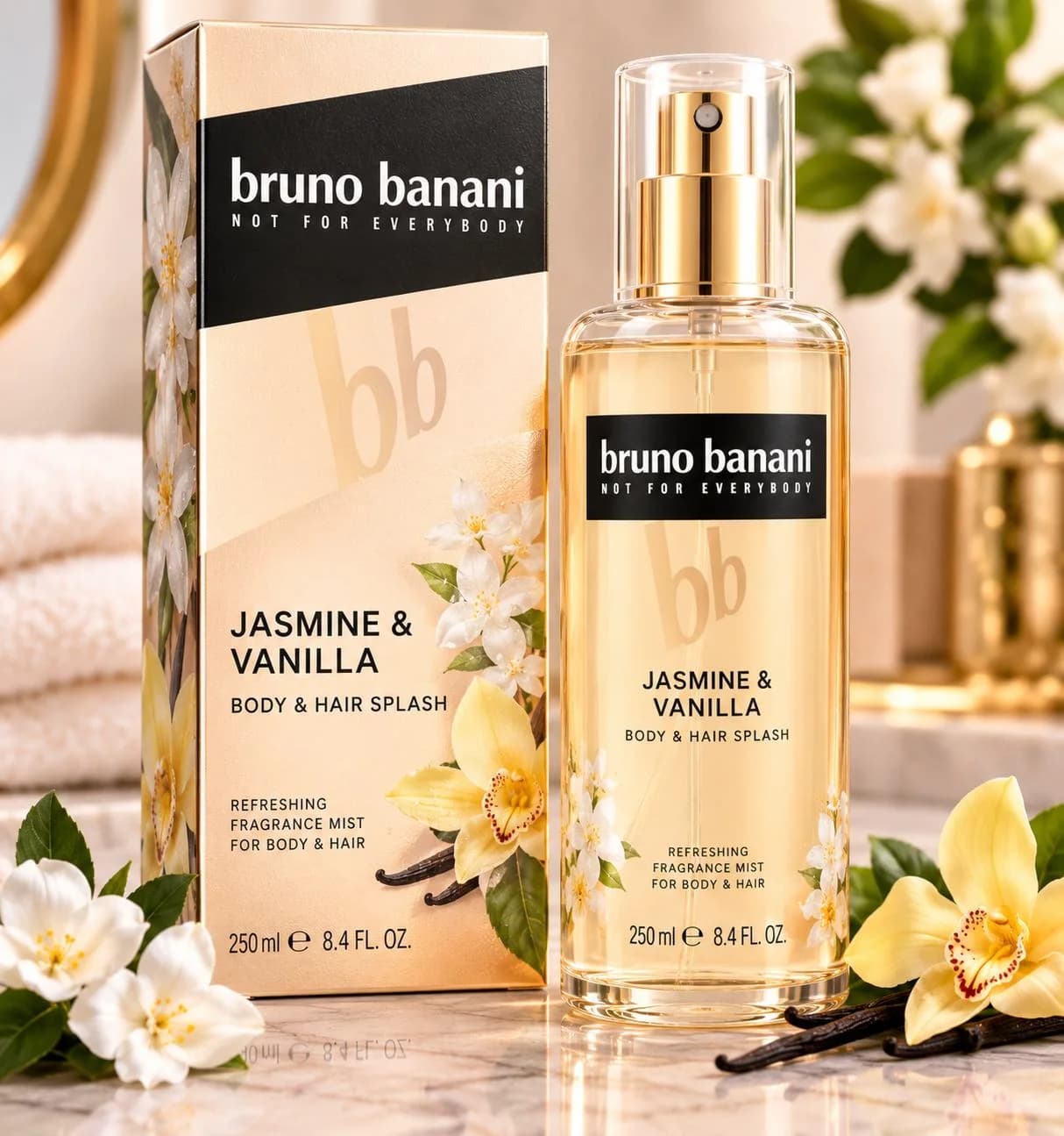bruno banani Jasmine & Vanilla Body & Hair Splash