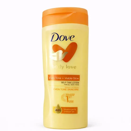 Dove Body Love Even Tone + Visible Glow self-tan lotion