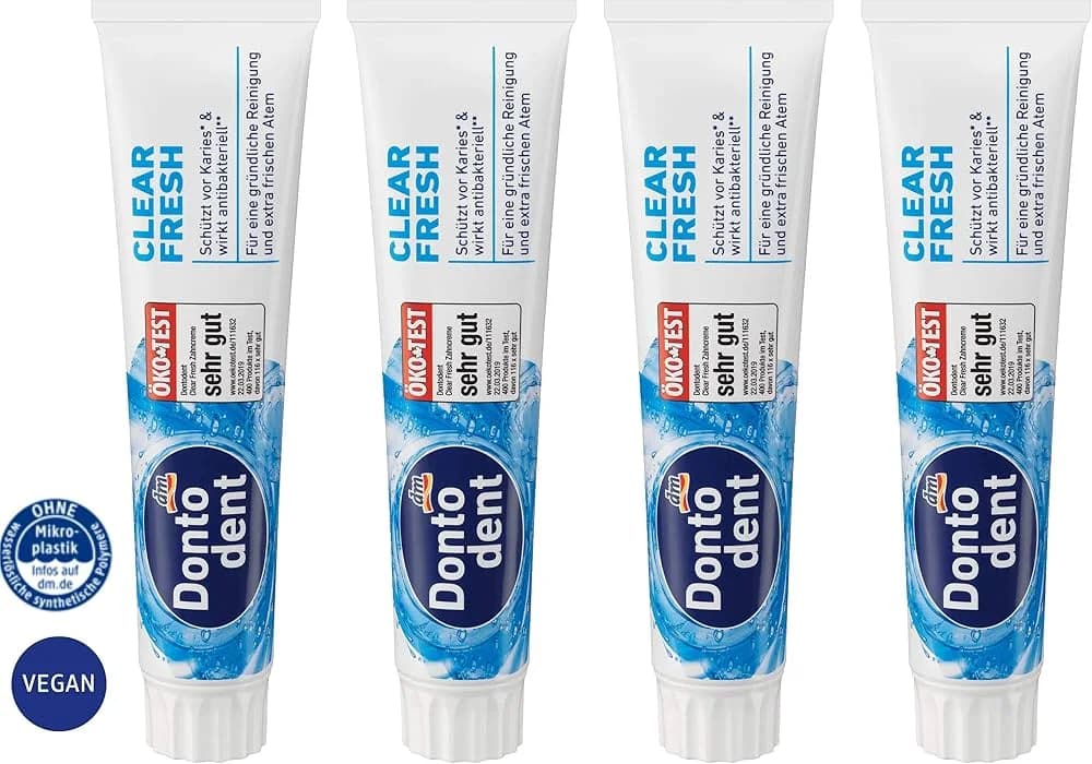 Dontodent Clear Fresh toothpaste, 4-pack